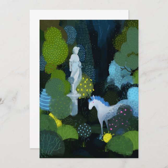 Convites Jardim Unicorn (Frente/Verso)