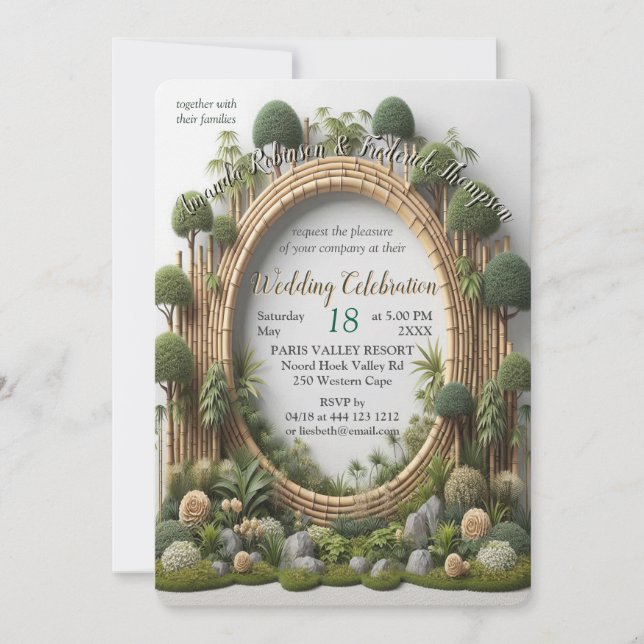 Convites Jardins e Edifícios ecológicos em Harmonia (Frente)
