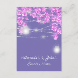 Convites Jarras de Luz de Casamento Rusticas Brilho Roxo Ro