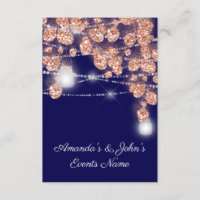 Jarras de Luzes de Casamento Rústico Rosa Dourado 