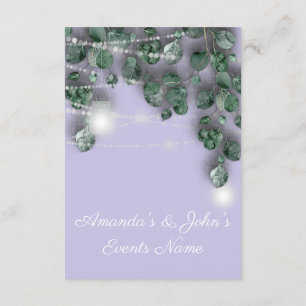 Convites Jarras de Luzes de Casamento Rústico Verde Lavanda