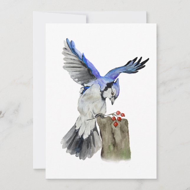 Convites Jay azul-marinho (Frente)