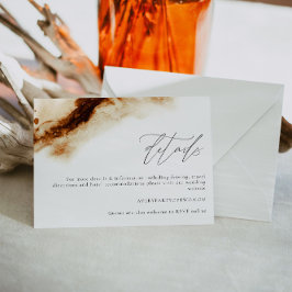 Convites JAYLA Boho Terracotta Burnt Orange Details Card