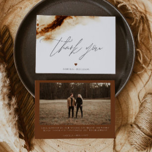 Convites JAYLA Boho Terracotta Queimou Laranja Obrigado