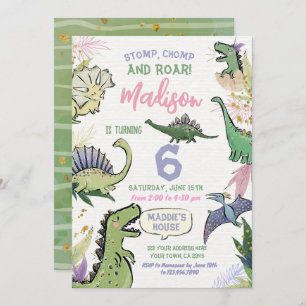 Convites Jazinho do Partido Dinossaur