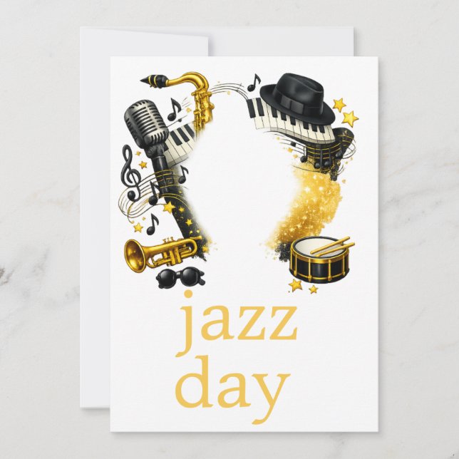 Convites jazz day  (Frente)