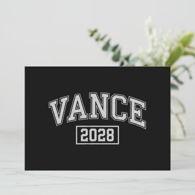 Convites JD Vance 2028 Presidente Vance (Em pé/Frente)