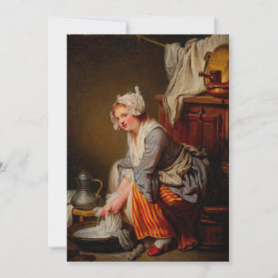 Convites Jean-Baptiste Greuze - O Laundress