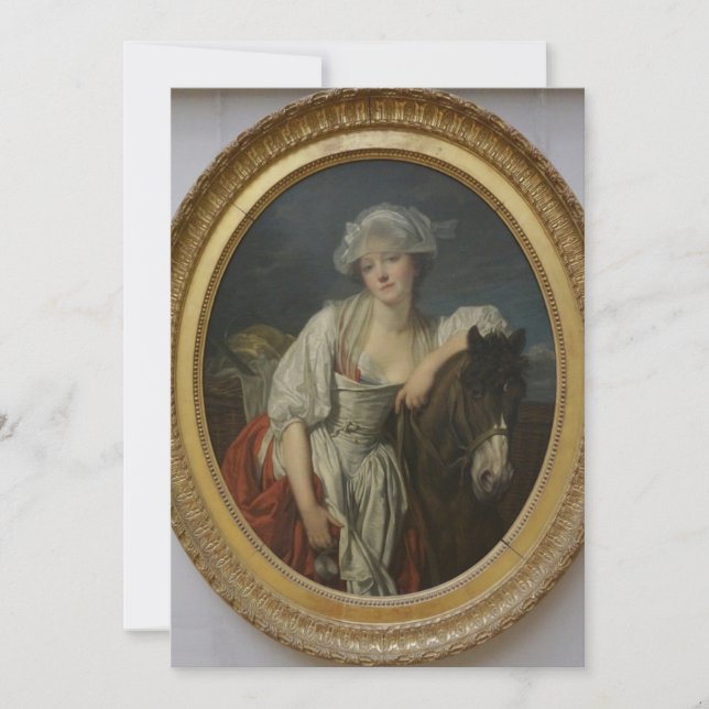 Convites Jean-Baptiste Greuze - O Leite (Frente)