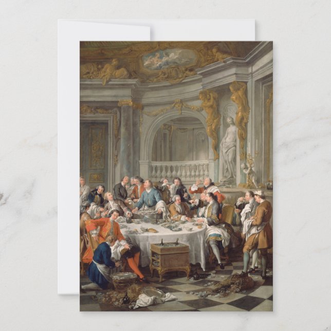 Convites Jean François de Troy - O Almoço dos Ostros (Frente)