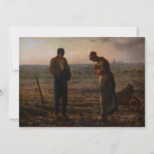 Convites Jean-Francois Millet - Angelus (Frente)