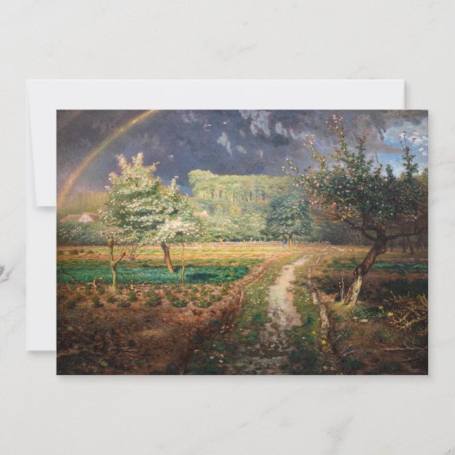 Convites Jean-Francois Millet - Primavera em Barbizon (Frente)