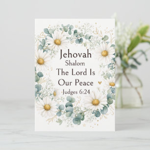 Convites Jehovah Shalom, Margaridas Brancas Eucalipto Capri