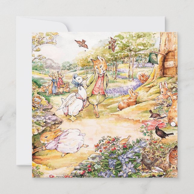 Convites Jemima Puddle Duck (Frente)