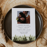 JENNA Rustic Pine Tree Weding Resgule