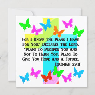 CONVITES JEREMIAH INSPIRATIVO 29:11 CRISTÃO