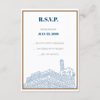 Convites Jerusalem Walls RSVP CARDS