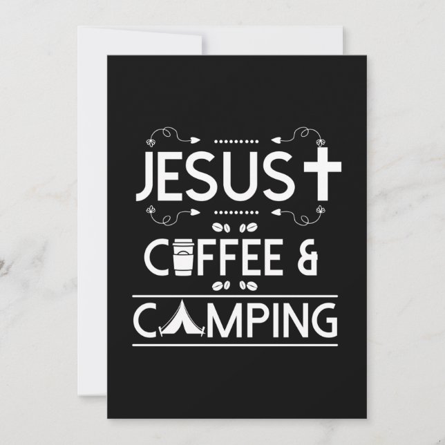 Convites Jesus Café e Camping (Frente)