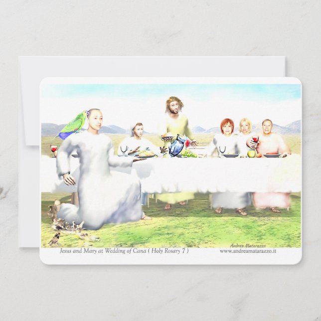 Convites Jesus e Maria no Casamento de Caná (Frente)