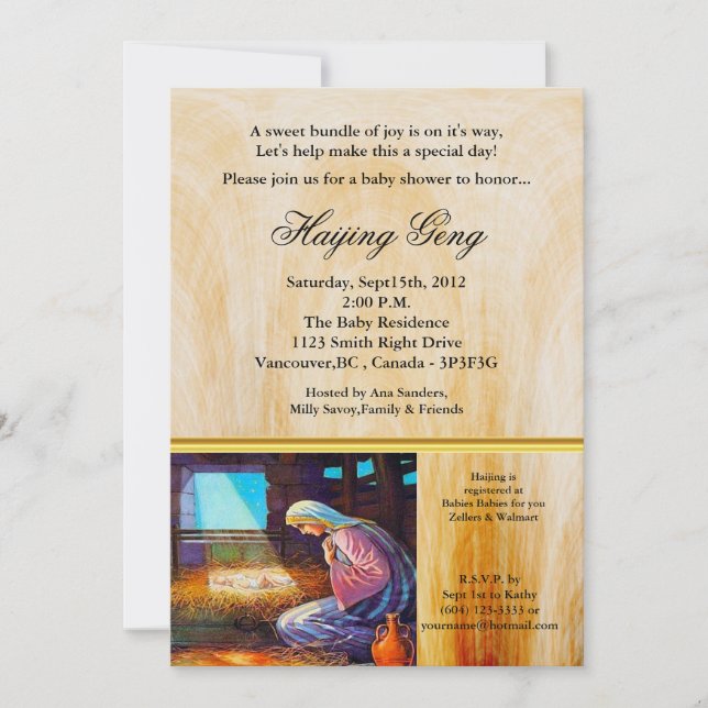 Convites Jesus entra em nosso mundo John 1:14 (Frente)