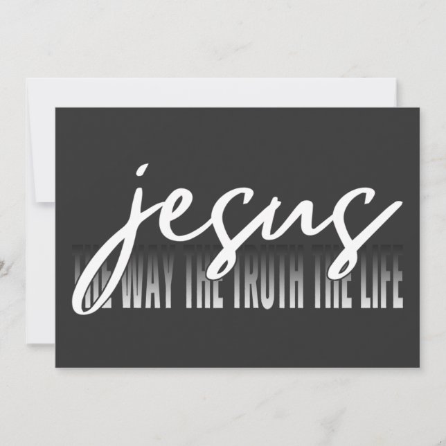 Convites Jesus O Caminho A Verdade A Vida (Frente)