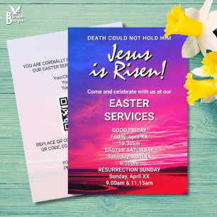 Convites JESUS RESSSUSCITOU Serviços Especiais de Páscoa da