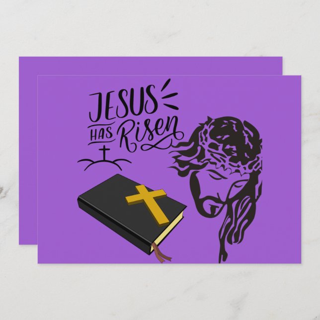 Convites Jesus Ressuscitou (Frente/Verso)