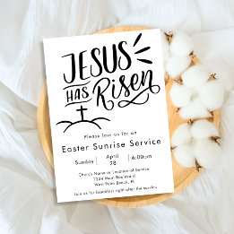 Convites Jesus Ressuscitou Igreja de Arte Serviço de Páscoa