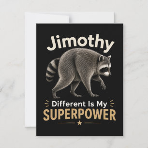 Convites Jimothy diferente é meu superpoder