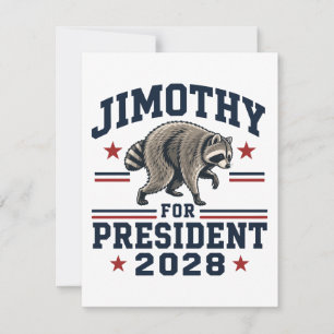 Convites Jimothy para presidente 2028
