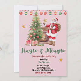 Convites Jingle And Mingle Christmas Party Invitation