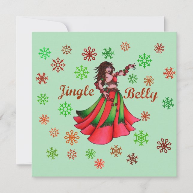 Convites Jingle Belly Dancer (Frente)