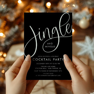 Convites Jingle e Mingle Holiday Cocktail Party