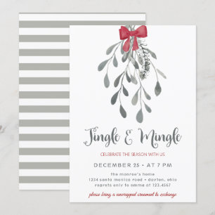 Convites Jingle e Mingle sob o título Holiday