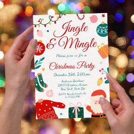 Convites Jingle & Mingle Christmas Party