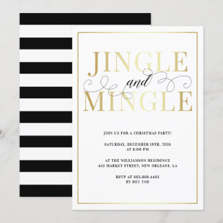 Convites Jingle & Mingle | Festa de Férias Elegante