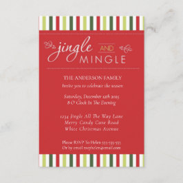 Convites Jingle & Mingle! Festa de Natal - Diversão sazonal