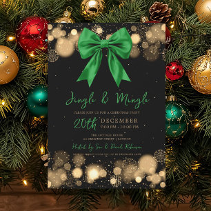 Convites Jingle Mingle Festa de Natal Inverno Arco Verde Do