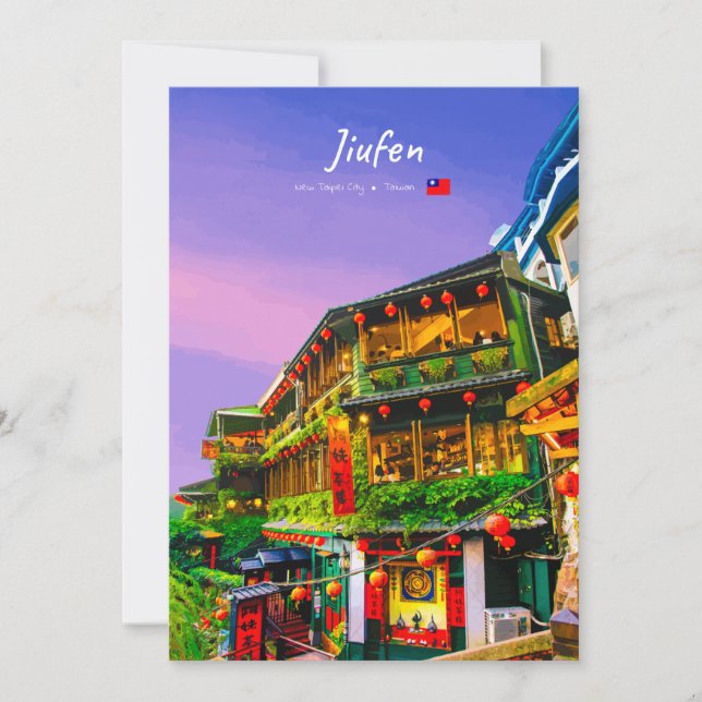 Convites Jiufen, Taiwan - Antiga Casa de Chá (Frente)