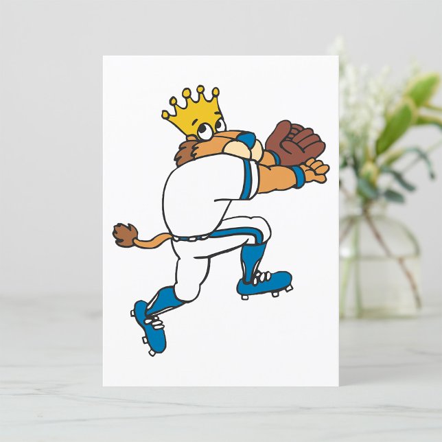 Convites Jogador de beisebol leão (Criador carregado)