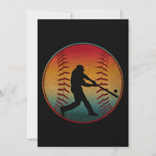 Convites Jogador de beisebol vintage