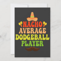 Jogador de Dodgeball Não Mediano Divertido CInco D