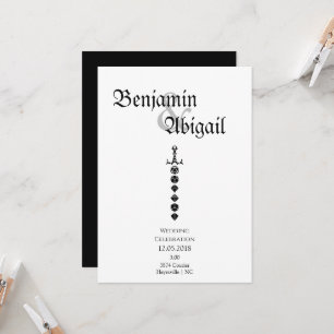 Convites Jogador de Dragões de Espada de Dados Simples Mode