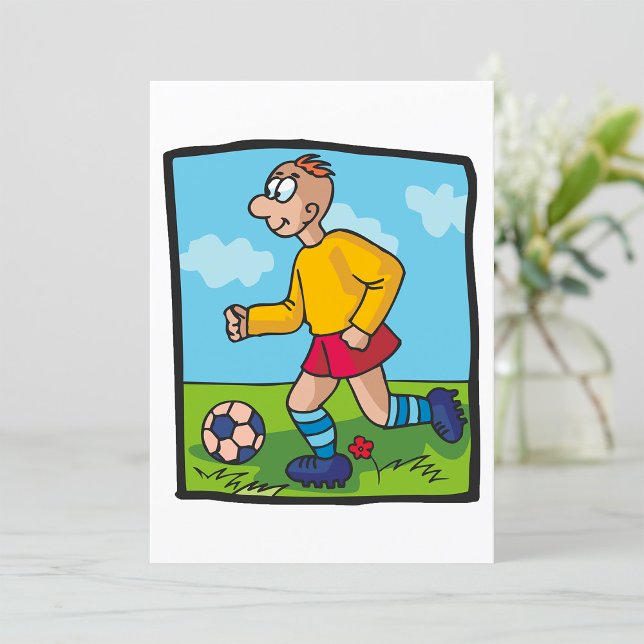 Convites Jogador de futebol estudante (Criador carregado)