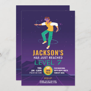 Convites Jogador de jogos digitais VR