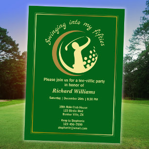 Convites Jogador de Ouro Verde Clássico Golf 50º Aniversári