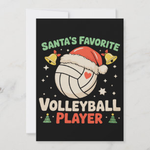 Convites Jogador de Volei Favorito do Papai Noel Natal