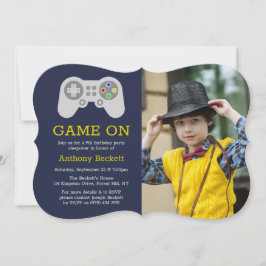 Convites Jogador Moderno Foto De Aniversário De Qualquer Id