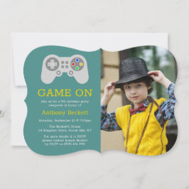 Convites Jogador Moderno Foto De Aniversário De Qualquer Id