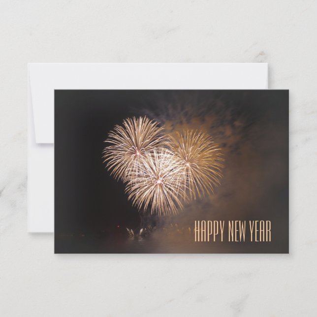 Convites jogar cartas: happy new year (Frente)